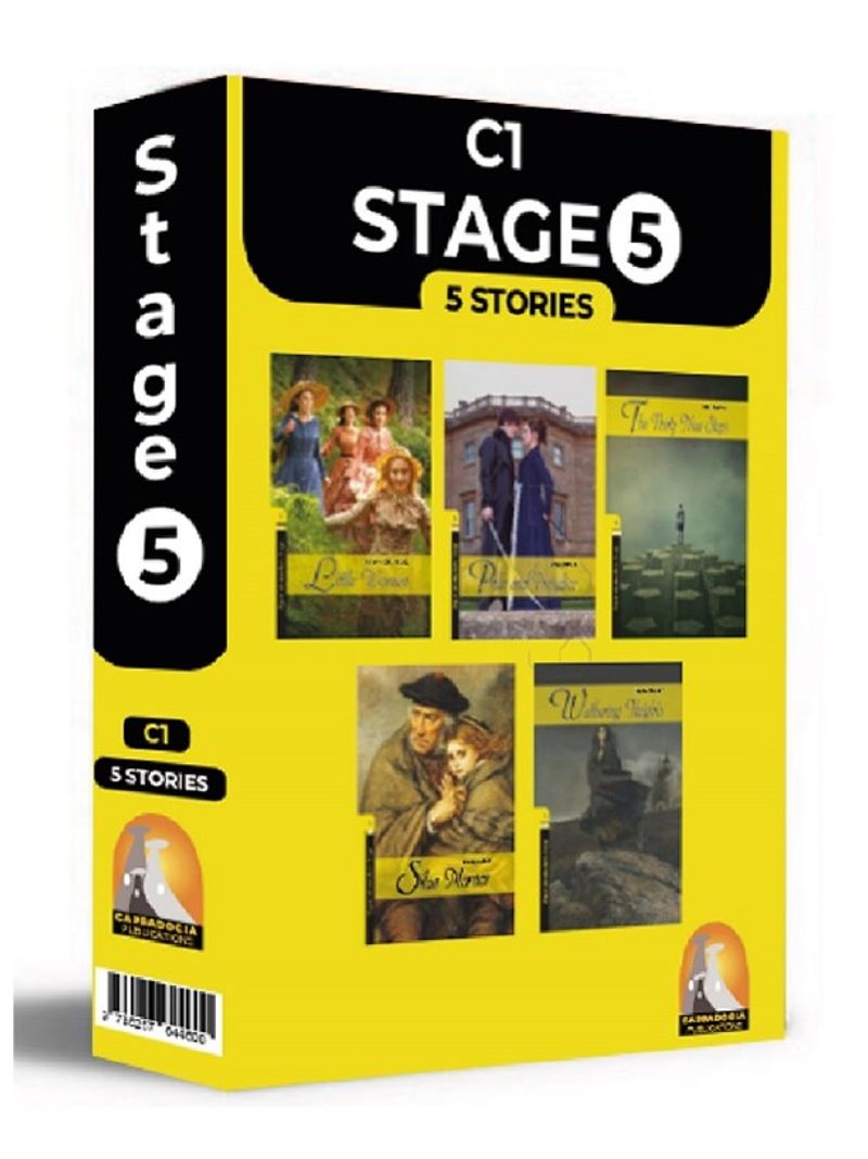 İngilizce Hikaye Stage 5 5'li Hikaye Seti Kutu Tanıtım (C1) Seviyelerinde Kare Kod Okumalı kitap kapağı