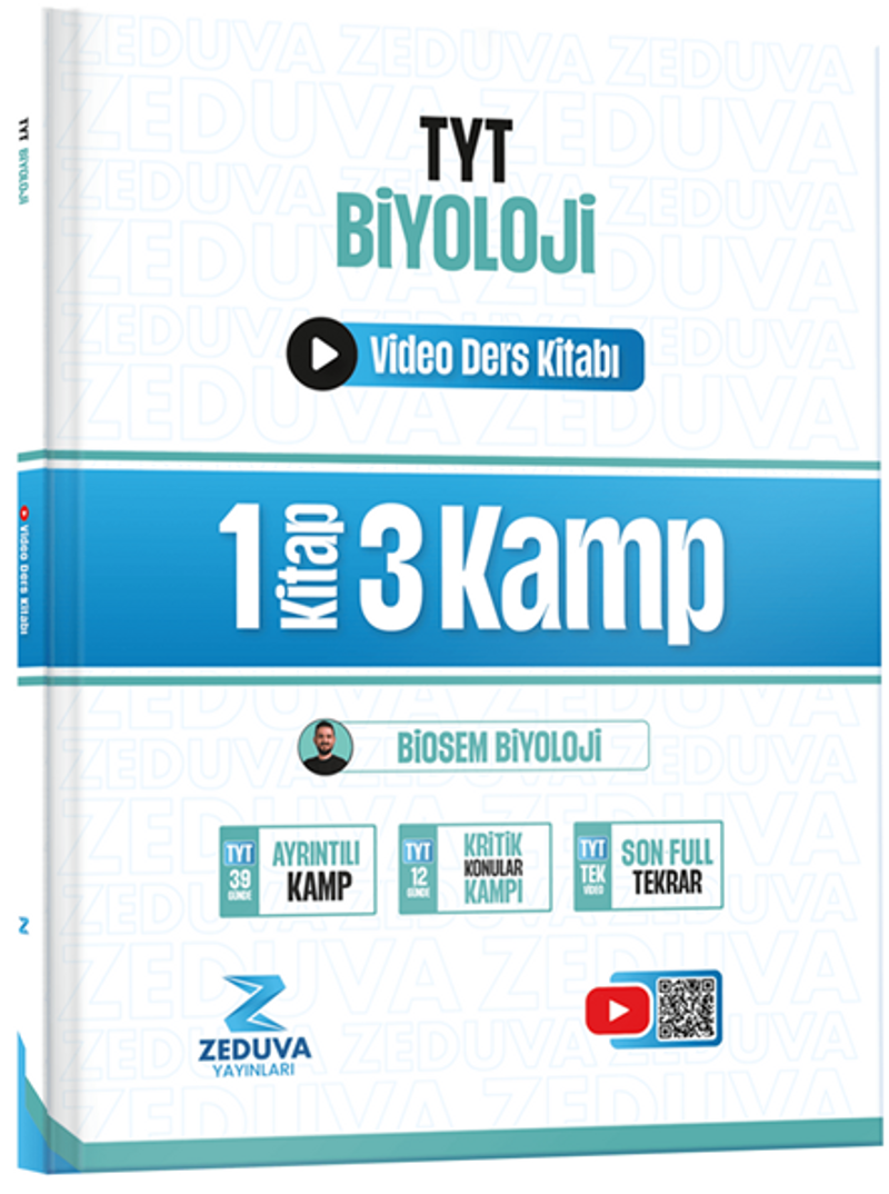Biosem TYT Biyoloji 1 Kitap 3 Kamp Video Ders Kitabı kitap kapağı