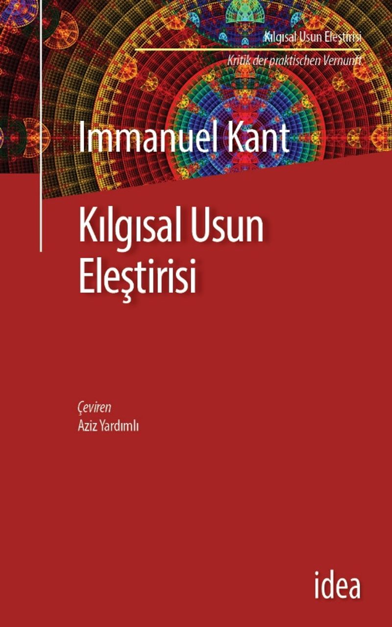 Kılgısal Usun Eleştirisi kitap kapağı