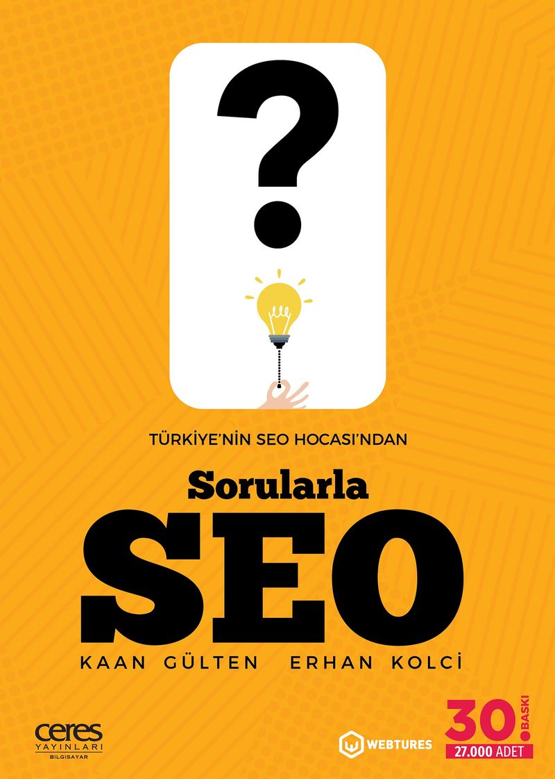 Türkiye'nin SEO Hocası'ndan Sorularla Seo kitap kapağı