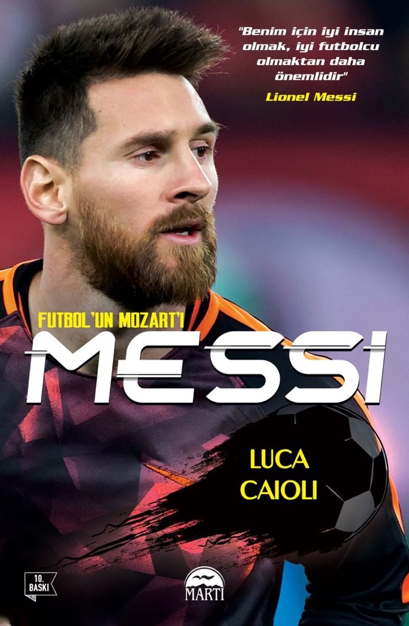 Futbolun Mozart'ı Messi kitap kapağı