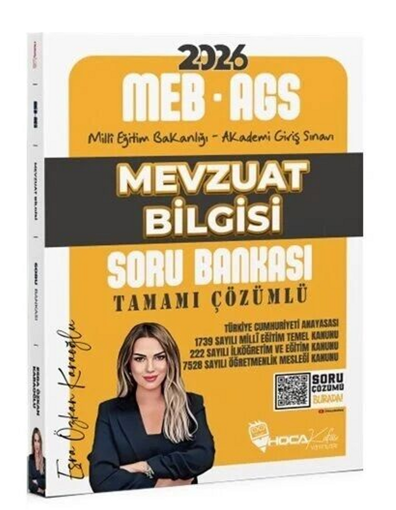 2026 MEB-AGS Mevzuat Bilgisi Soru Bankası Çözümlü kitap kapağı