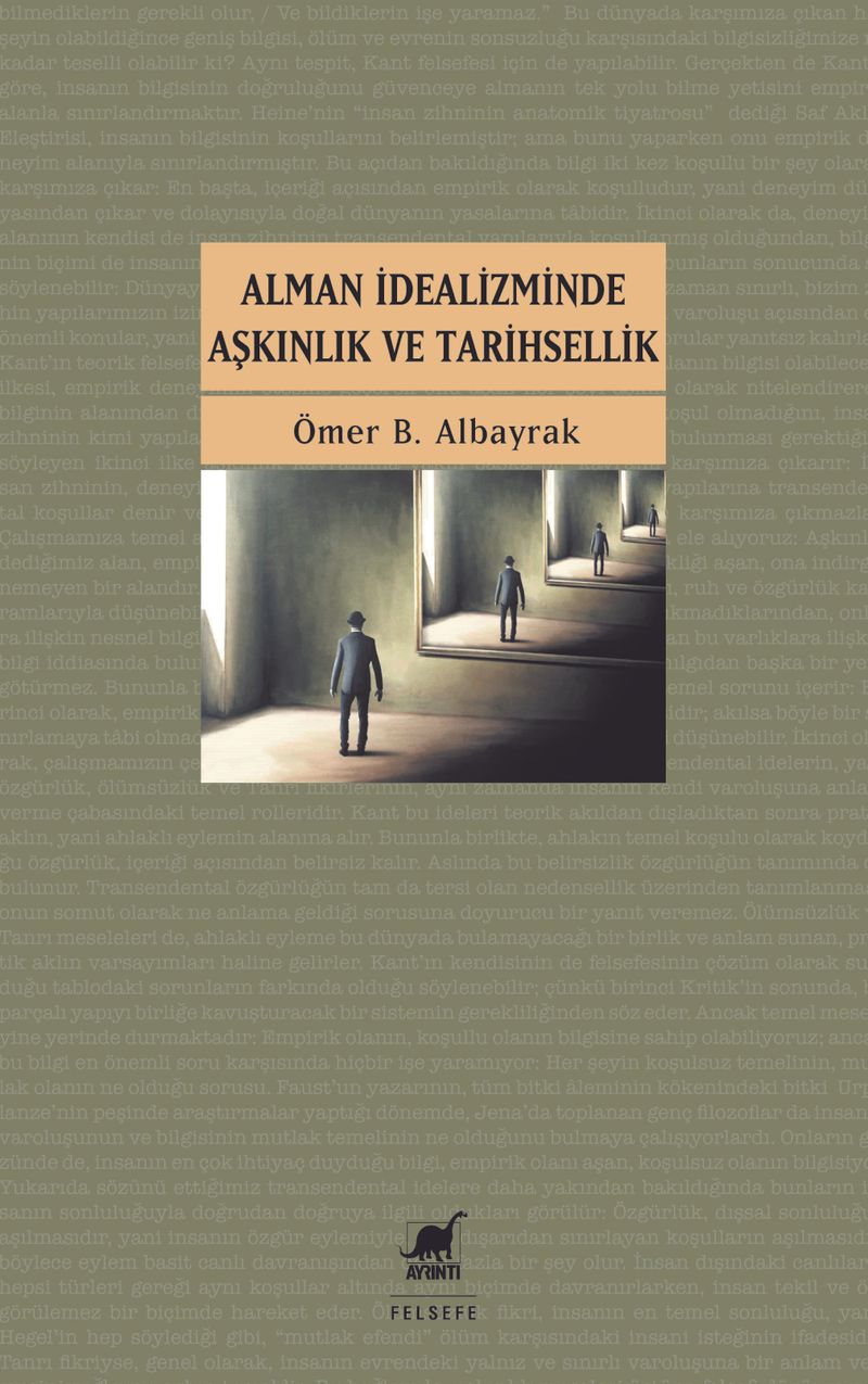 Alman İdealizminde Aşkınlık ve Tarihsellik kitap kapağı