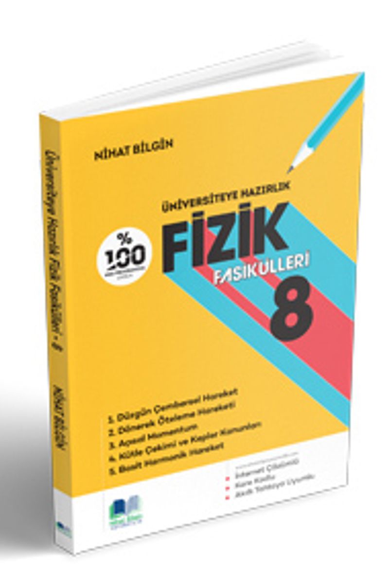 Üniversiteye Hazırlık Fizik Fasikülleri 8 kitap kapağı