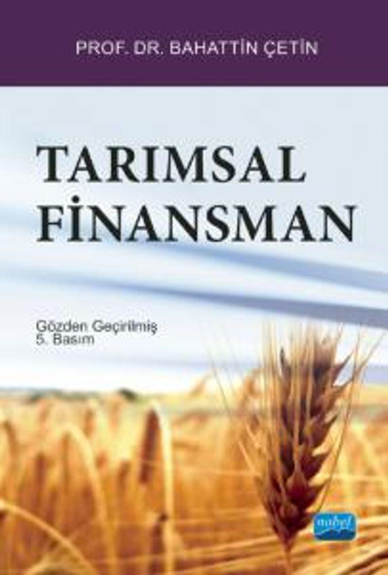 Tarımsal Finansman kitap kapağı