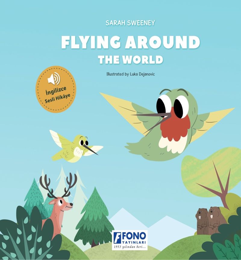 Flying Around The World (İngilizce Sesli Hikaye) kitap kapağı