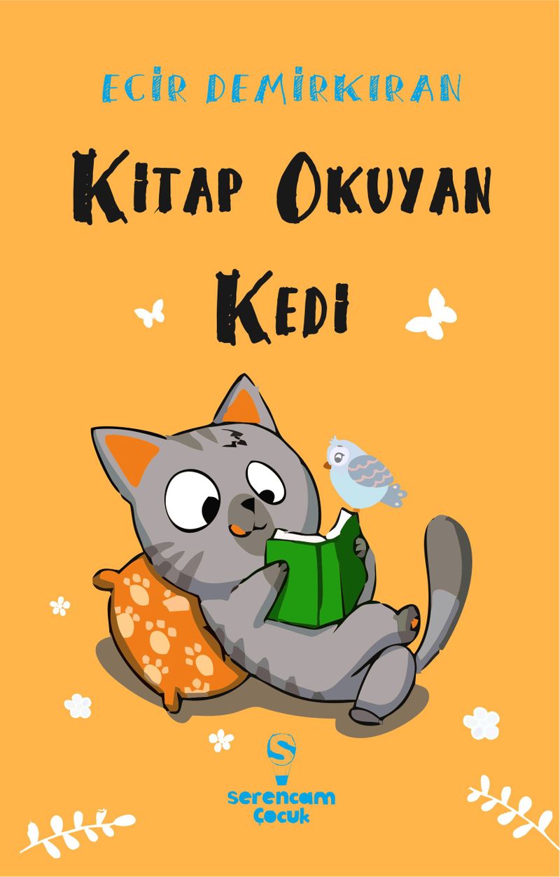 Kitap Okuyan Kedi kitap kapağı