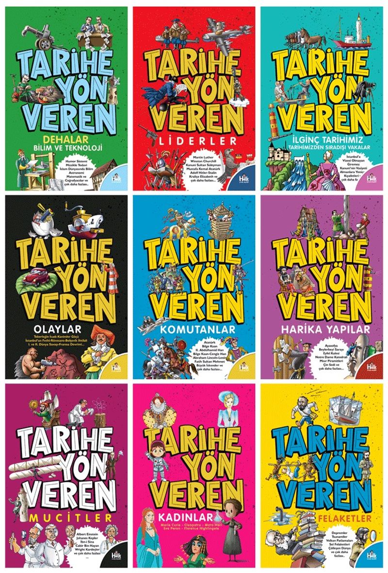 Çocuklar İçin Tarihe Yön Verenler Seti (9 Kitap) kitap kapağı