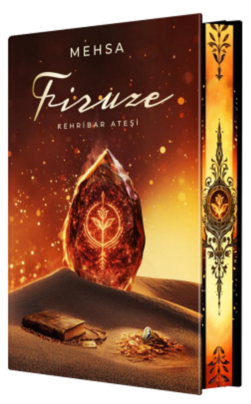 Firuze 1: Kehribar Ateşi (Ciltli Yan Boyamalı) kitap kapağı