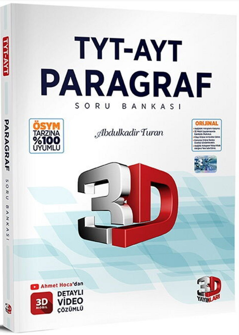 TYT-AYT Paragraf Soru Bankası kitap kapağı