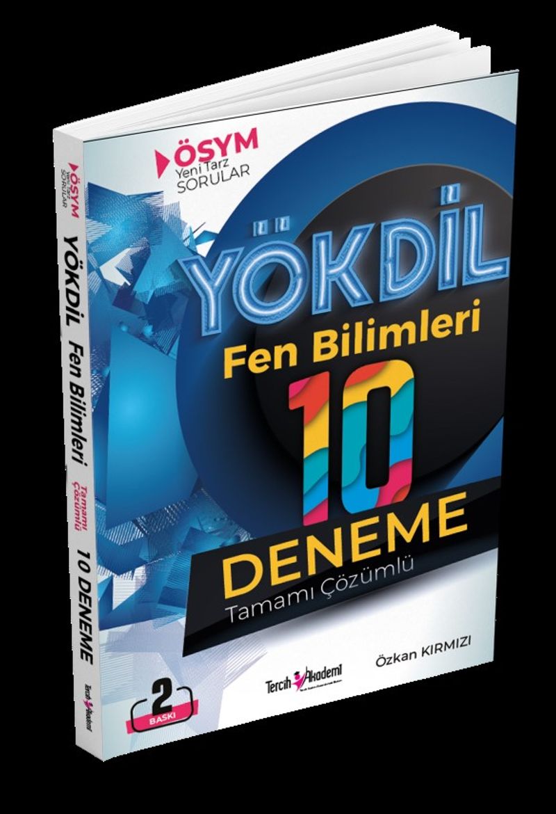 YÖKDİL Fen Bilimleri Tamamı Çözümlü 10 Deneme kitap kapağı