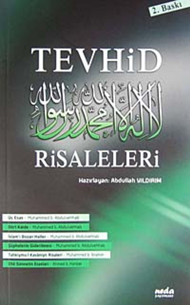 Tevhid Risaleleri kitap kapağı
