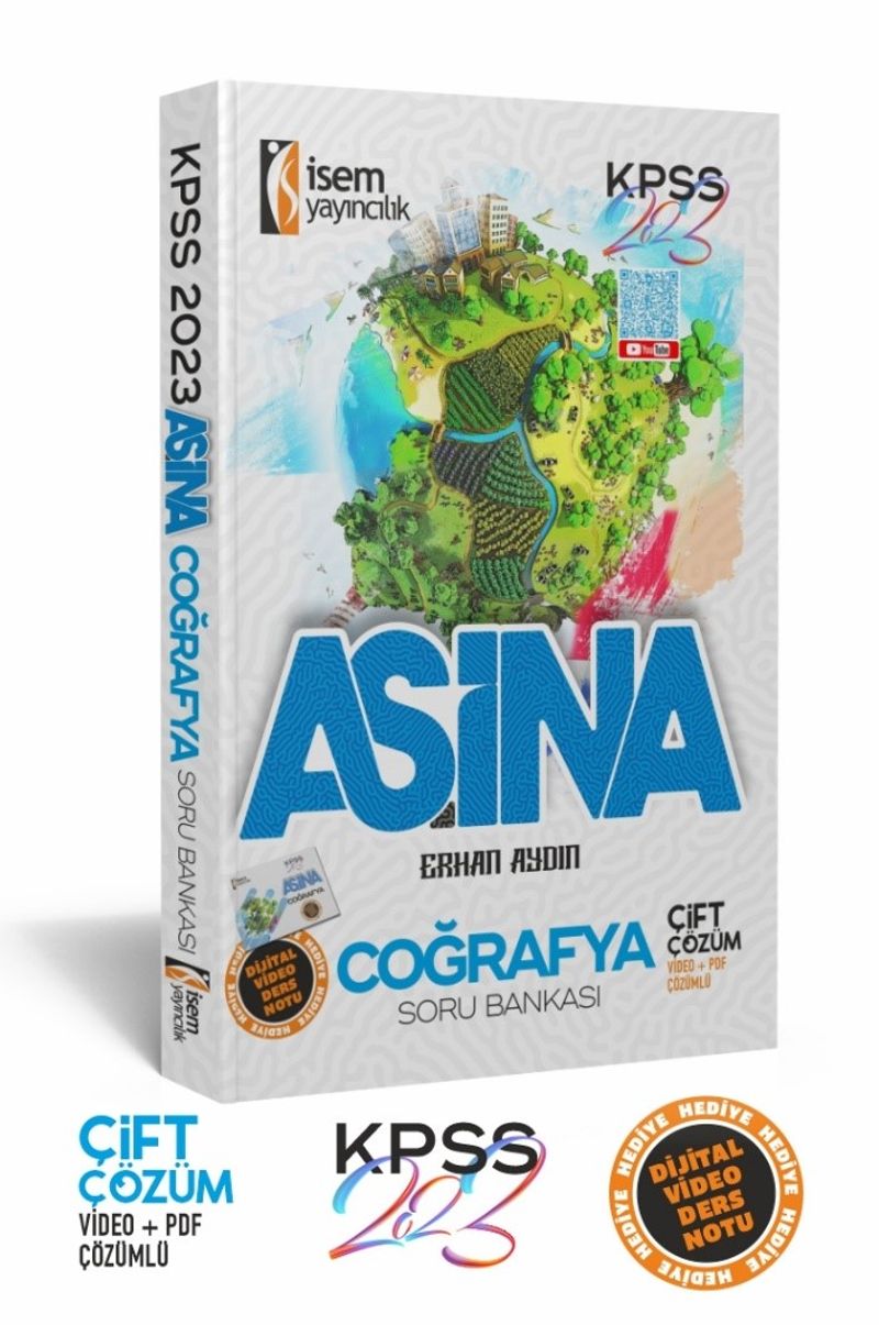 2023 KPSS Aşina Coğrafya Çözümlü Soru Bankası kitap kapağı