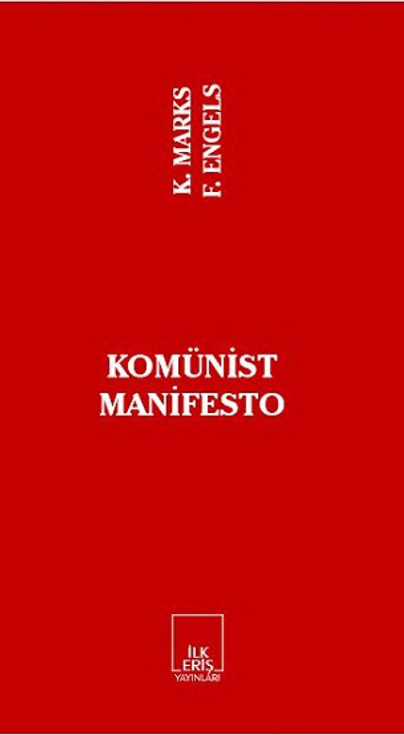 Komünist Manifesto kitap kapağı