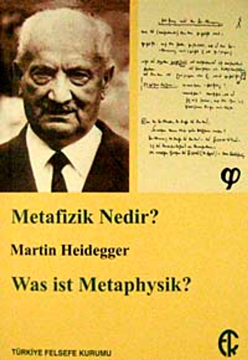 Metafizik Nedir? Was ist Metaphysik? kitap kapağı