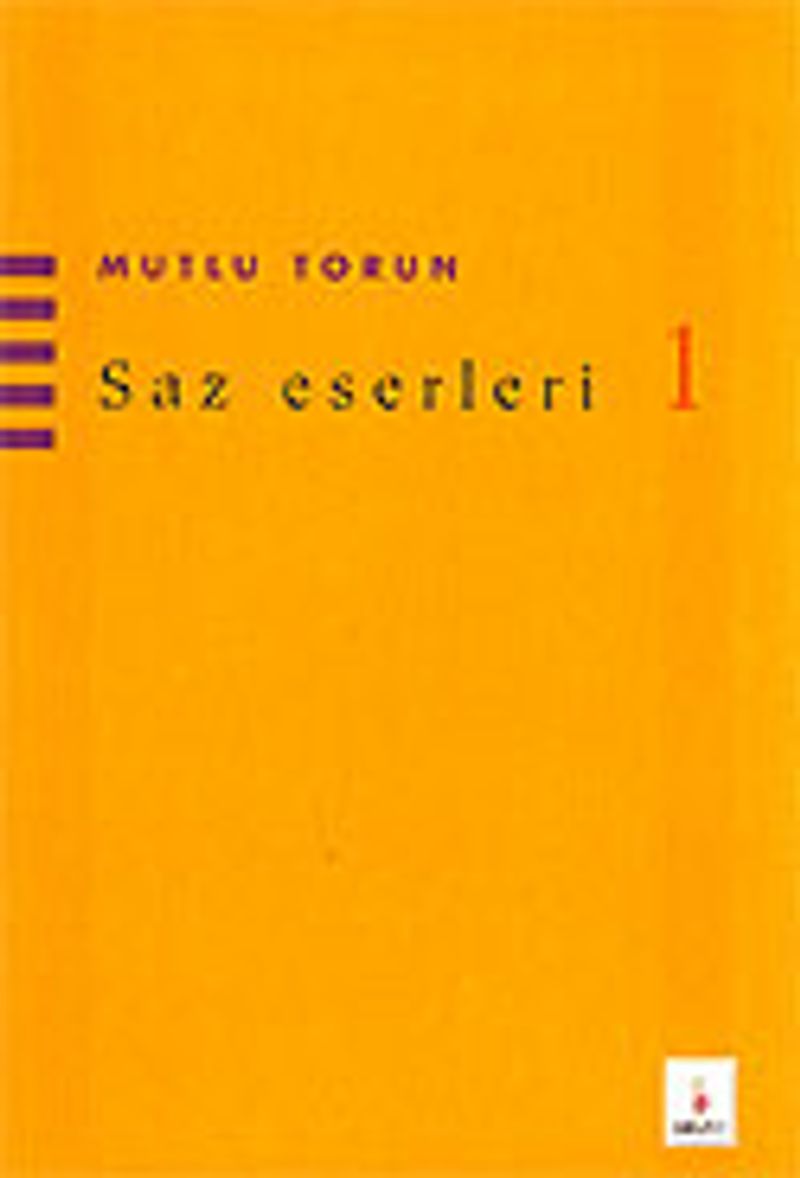 Saz Eserleri 1 kitap kapağı
