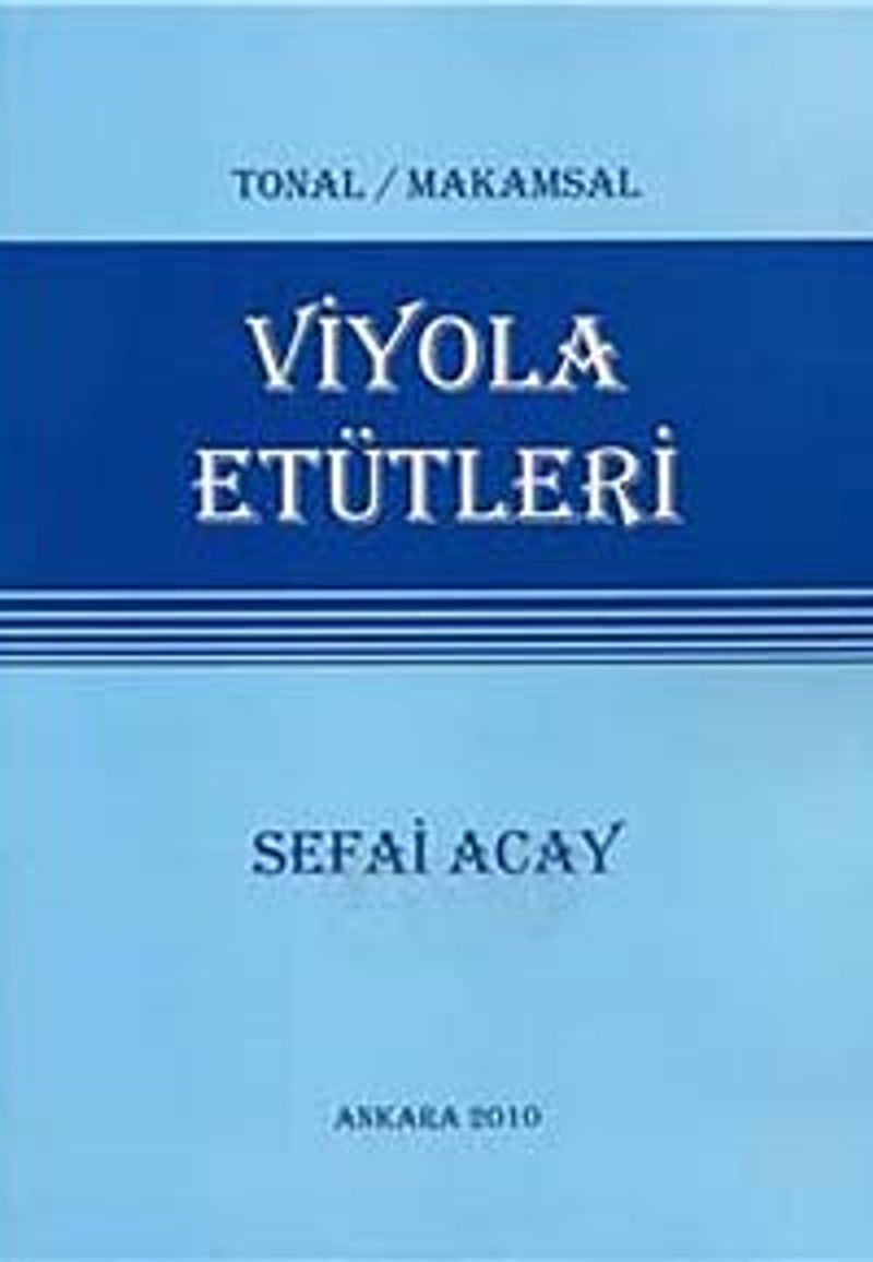 Viyola Etütleri Tonal / Makamsal kitap kapağı