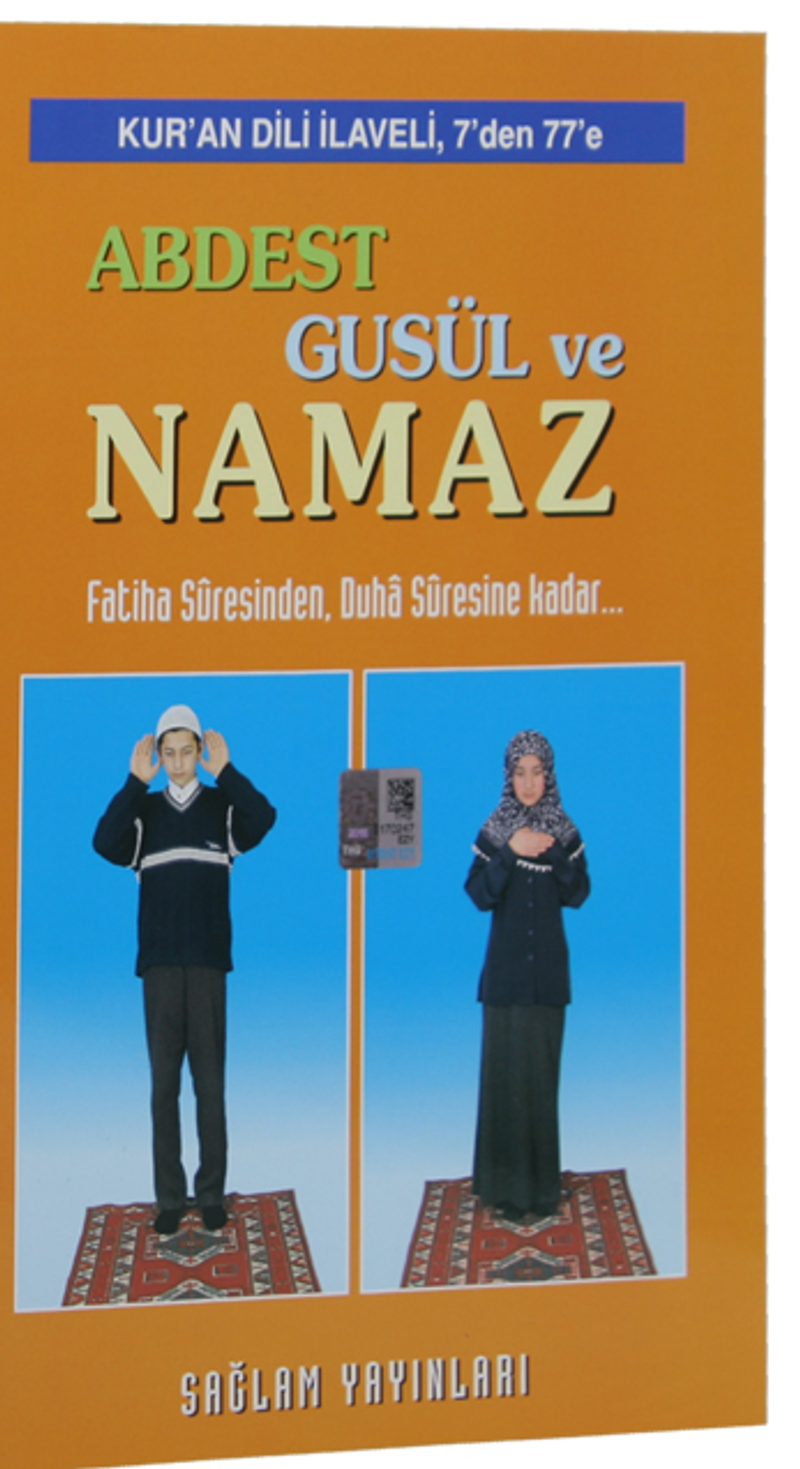 Kur'an Dili Tecvidli Abdest Güsul Namaz (Çevirmeli Tek Kitap, Kod 15) kitap kapağı