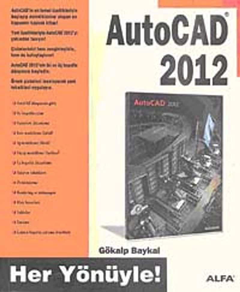 Autocad 2012 / Her Yönüyle kitap kapağı