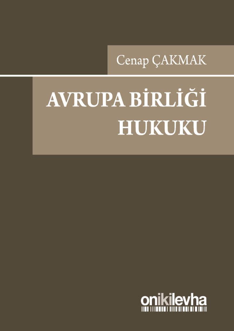 Avrupa Birliği Hukuku kitap kapağı