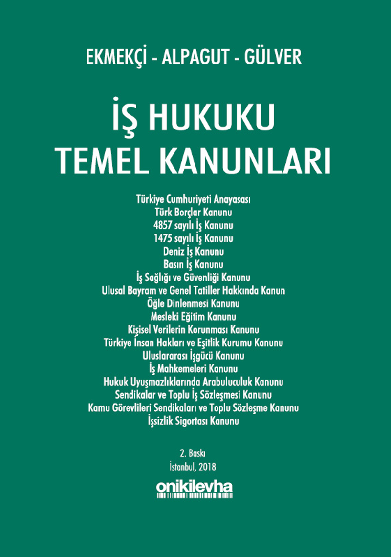 İş Hukuku Temel Kanunları kitap kapağı