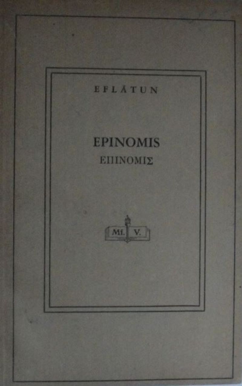Epinomis / 4-E-20 kitap kapağı
