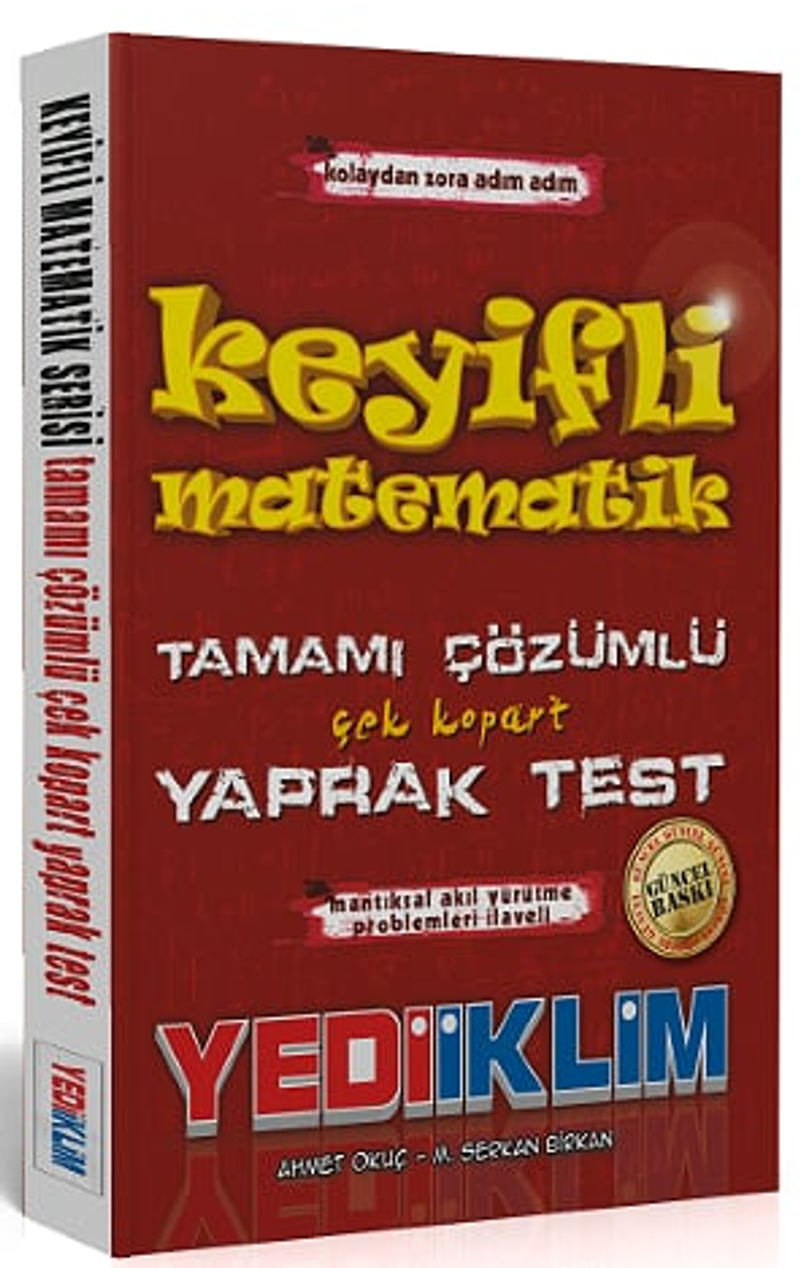 Keyifli Matematik Tamamı Çözümlü Çek Kopart Yaprak Test kitap kapağı