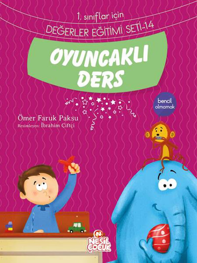Oyuncaklı Ders / 1. Sınıflar İçin Değerler Eğitimi Seti 14 kitap kapağı