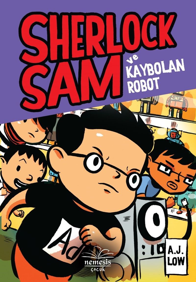 Sherlock Sam ve Kaybolan Robot (Ciltli) kitap kapağı
