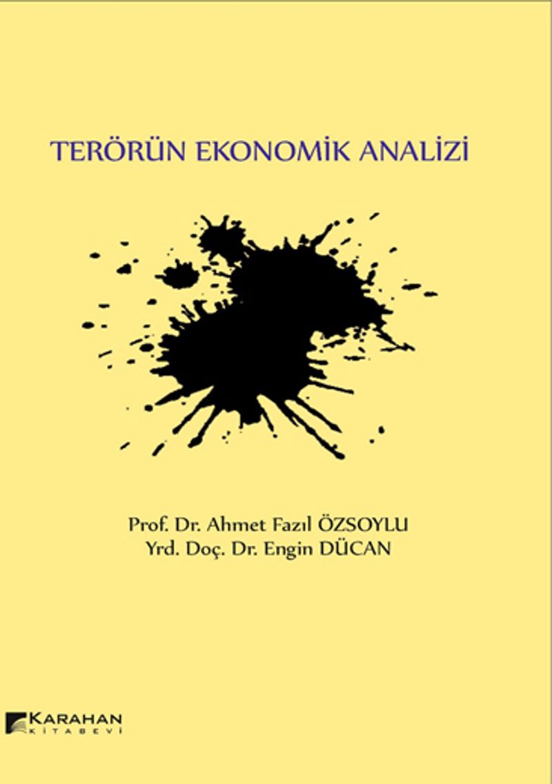 Terörün Ekonomik Analizi kitap kapağı