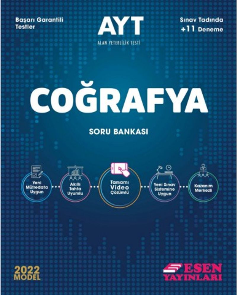 2022 AYT Coğrafya Soru Bankası kitap kapağı