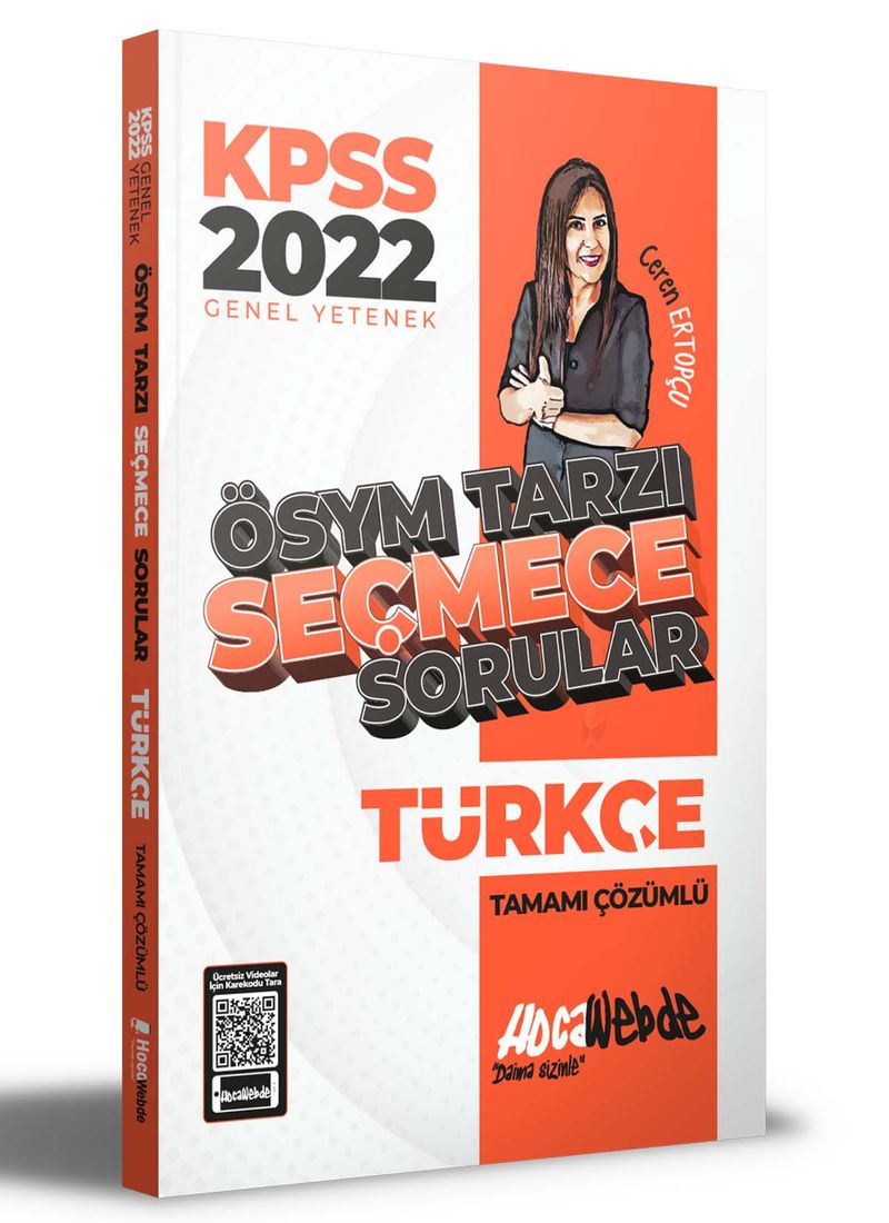 2022 KPSS Türkçe ÖSYM Tarzı Seçmece Sorular Tamamı Çözümlü Soru Bankası kitap kapağı