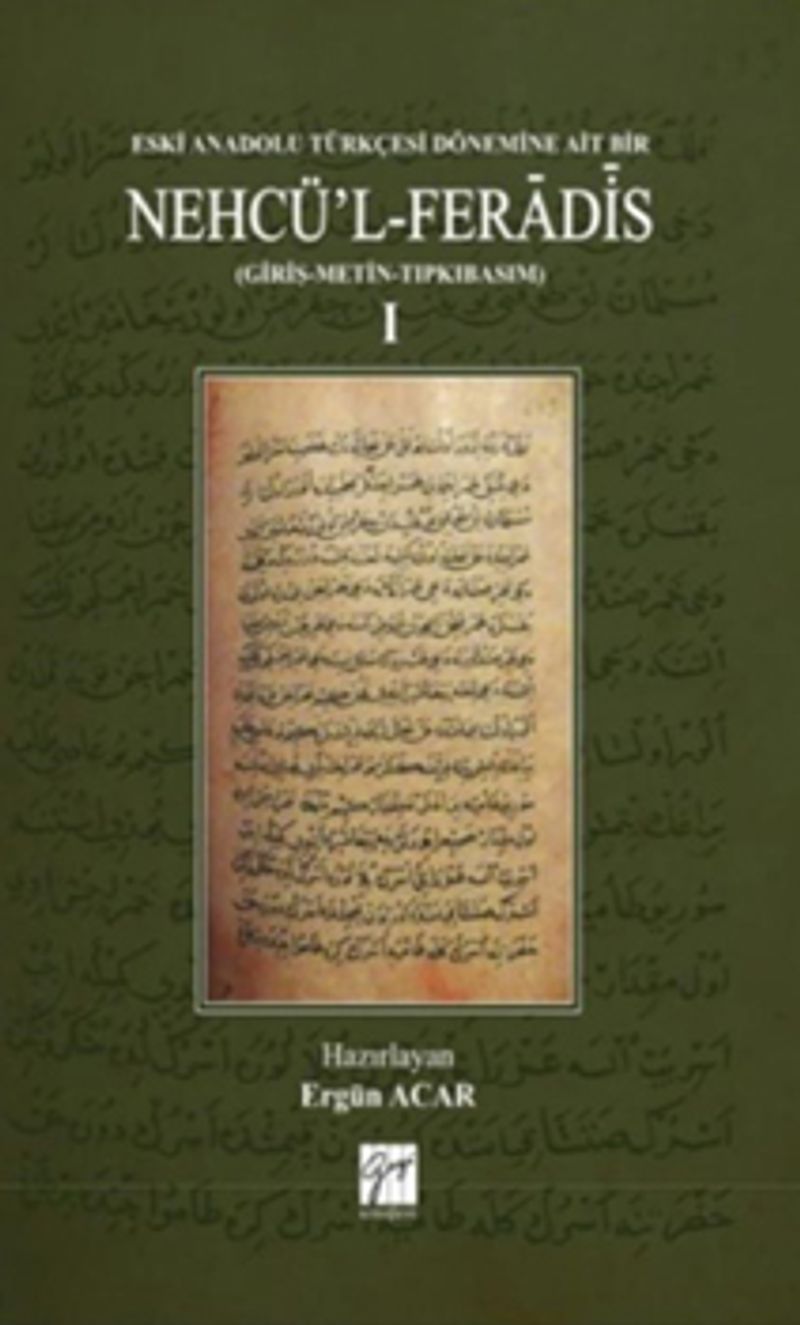 Nehcü'l-Feradis Cilt 1 kitap kapağı