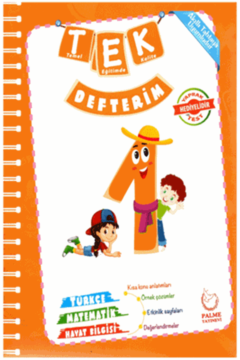 1. Sınıf TEK Defterim kitap kapağı