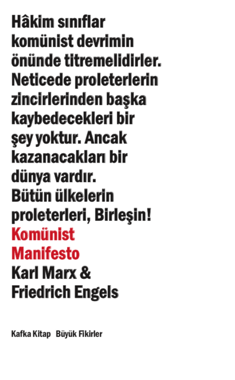 Komünist Manifesto kitap kapağı