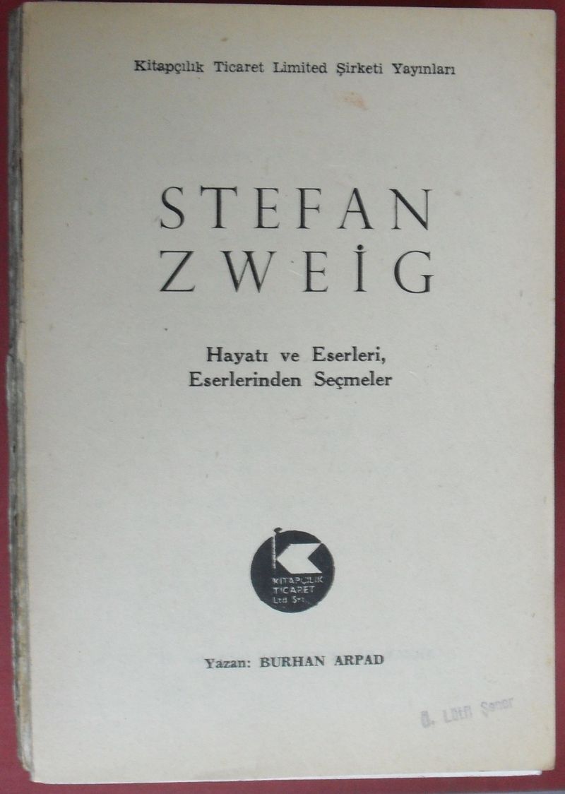Stefan Zweig 6-F-41 kitap kapağı