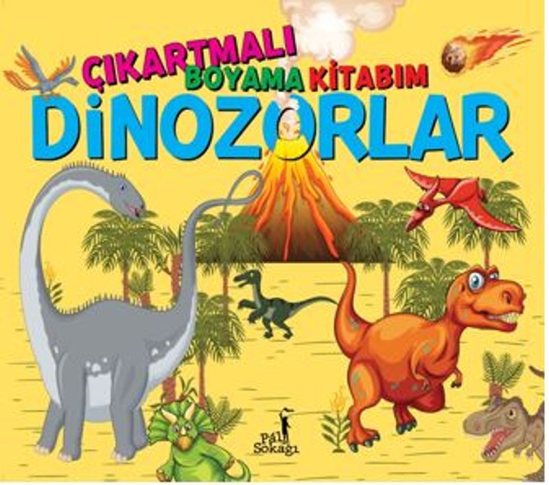 Çıkartmalı Boyama Kitabım - Dinozorlar kitap kapağı