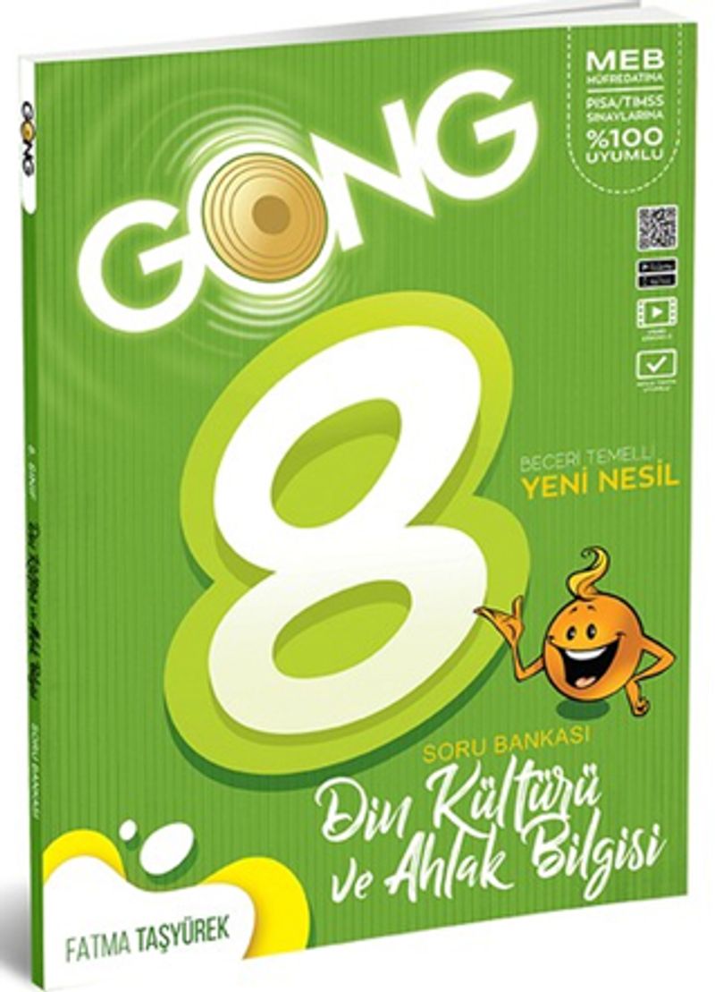 Gong 8. Sınıf Din Kültürü ve Ahlak Bilgisi Soru Bankası kitap kapağı