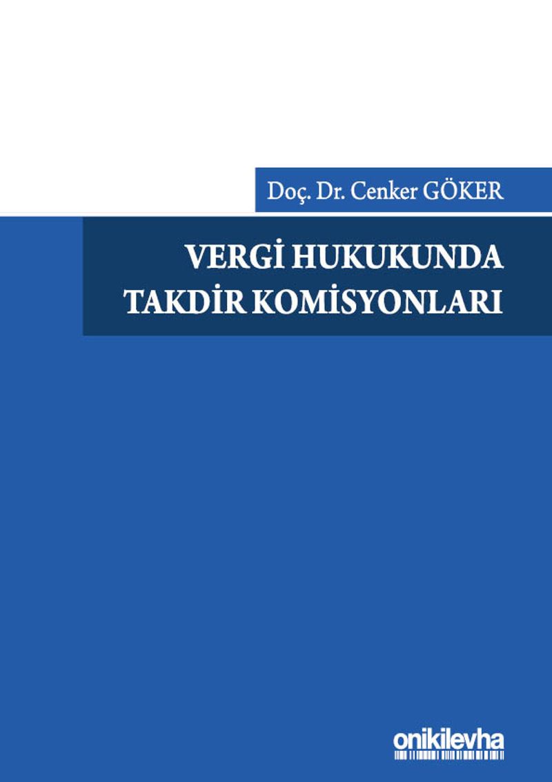 Vergi Hukukunda Takdir Komisyonları kitap kapağı