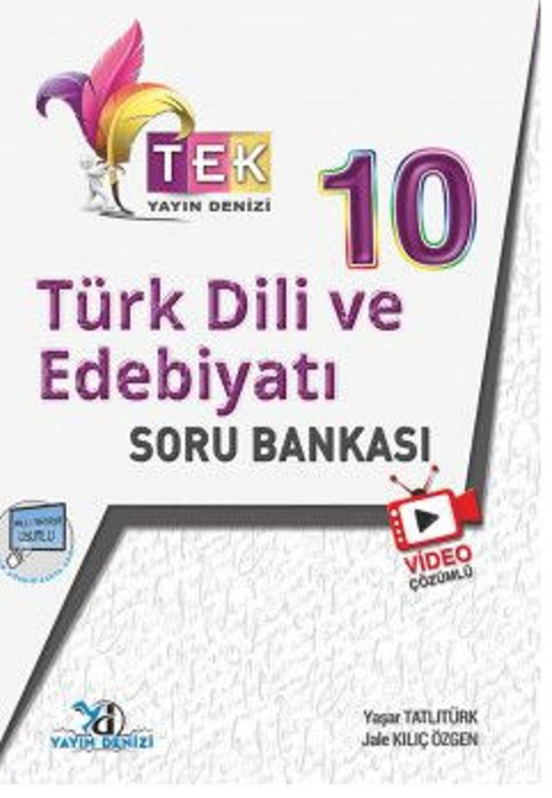 10. Sınıf TEK Serisi Video Çözümlü Türk Dili ve Edebiyatı Soru Bankası kitap kapağı