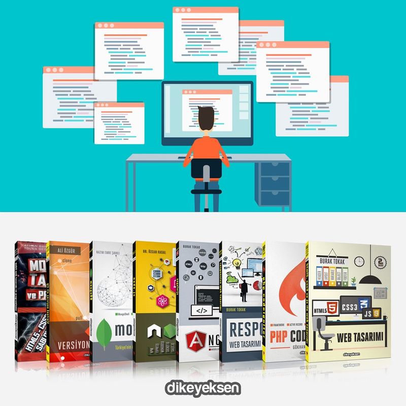Web Programlama Eğitim Seti 2 (8 Kitap) kitap kapağı