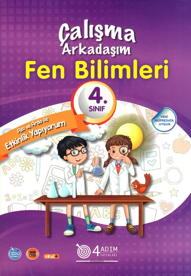 4. Sınıf Fen Bilimleri Çalışma Arkadaşım kitap kapağı