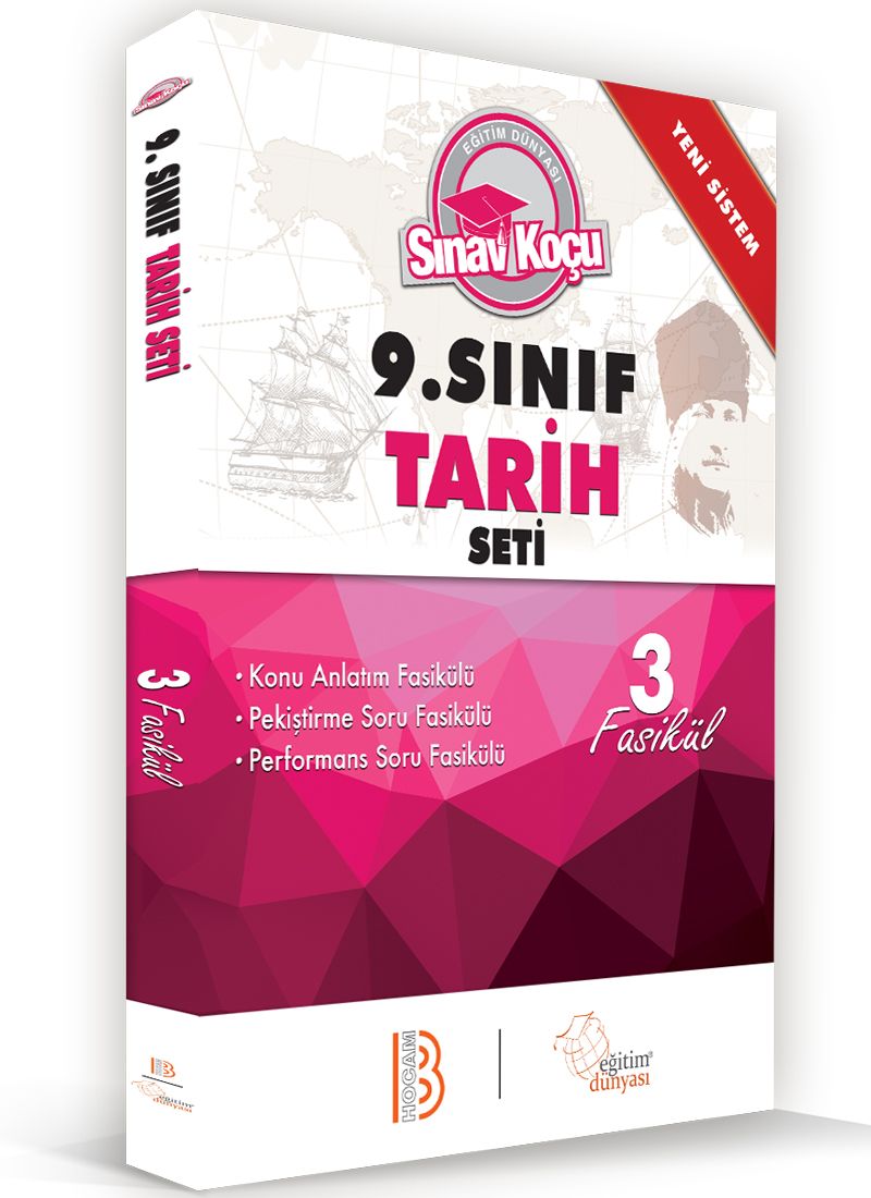 9. Sınıf Tarih Sınav Koçu Konu Anlatımlı 3 Fasikül Set kitap kapağı