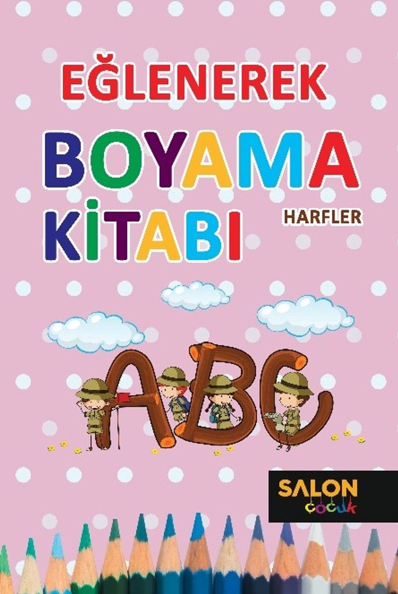 Eğlenerek Boyama-Harfler kitap kapağı