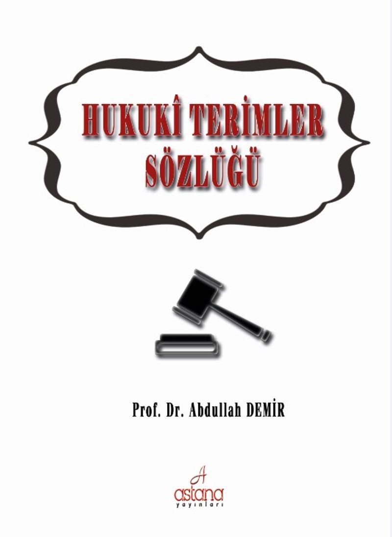 Hukuki Terimler Sözlüğü kitap kapağı