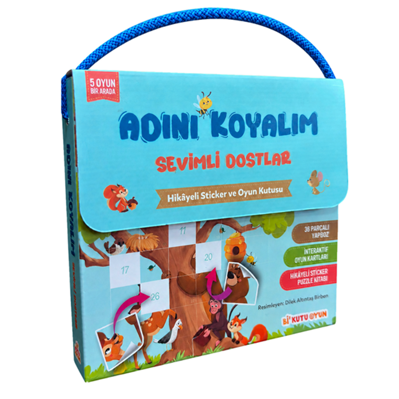 Adını Koyalım - Sevimli Dostlar (Hikayeli Sticker ve Oyun Kutusu) kitap kapağı