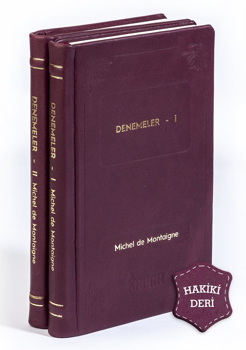 Denemeler (2 Cilt Takım) (Hakiki Deri, Ciltli, İplik Dikişli) kitap kapağı