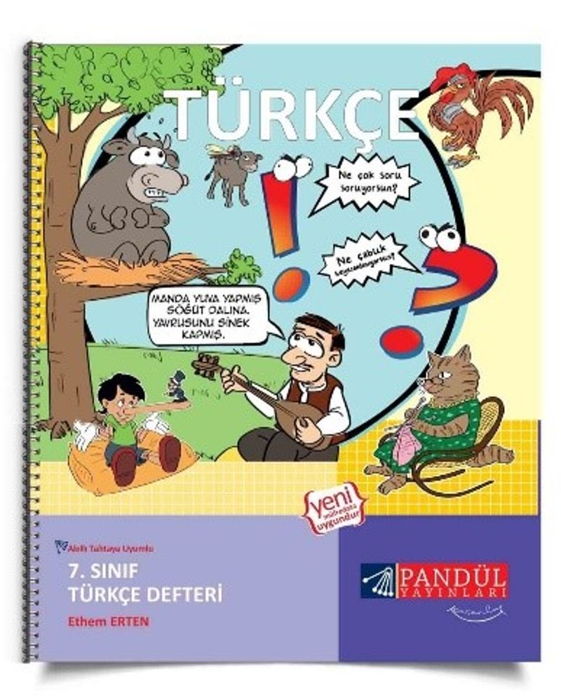 7. Sınıf Türkçe Defteri kitap kapağı