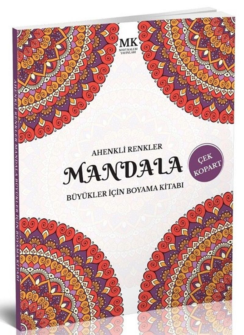 Ahenkli Renkler / Büyükler İçin Boyama Kitabı Mandala kitap kapağı