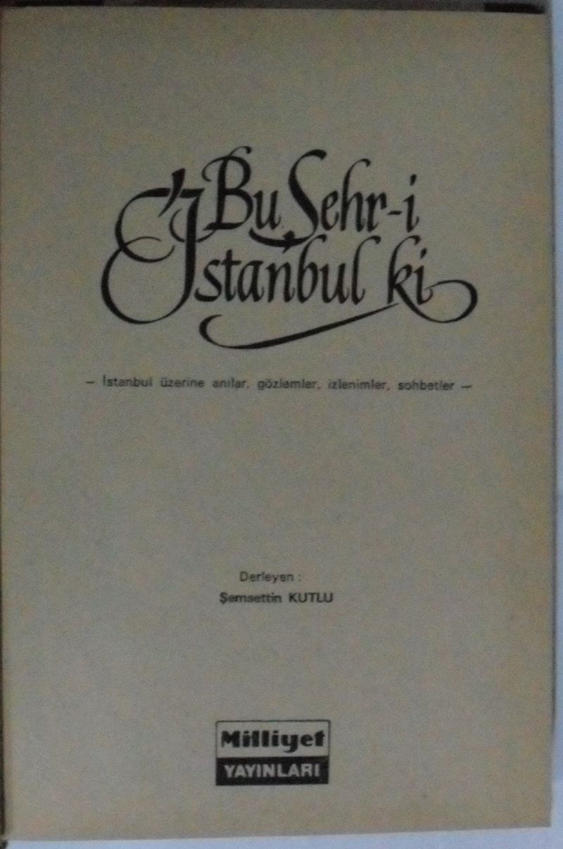 Bu Şehr-i İstanbul ki Kod: 6-D-39 kitap kapağı